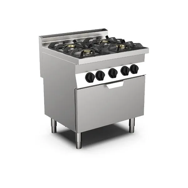 Mareno M0-700 fornello gas 4 fuochi e forno gas 80cm 170.404