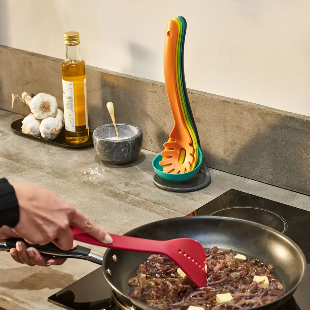 Nest Utensils Plus Joseph Joseph Set di pentole da 5 pezzi con supporto Blu