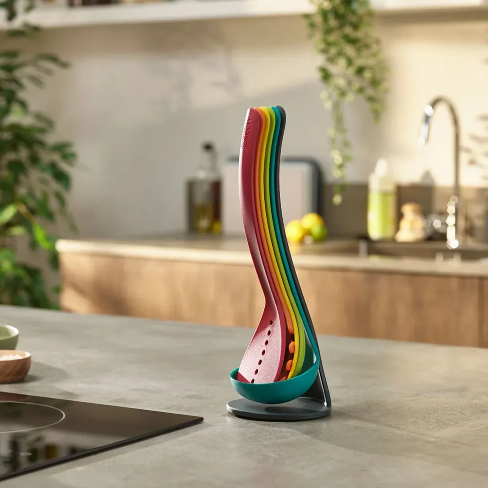 Nest Utensils Plus Joseph Joseph Set di pentole da 5 pezzi con supporto Blu