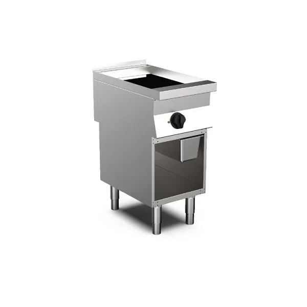 Piastra gas Mareno MO-700 40 cm superficie di cottura cromata liscia 170.432