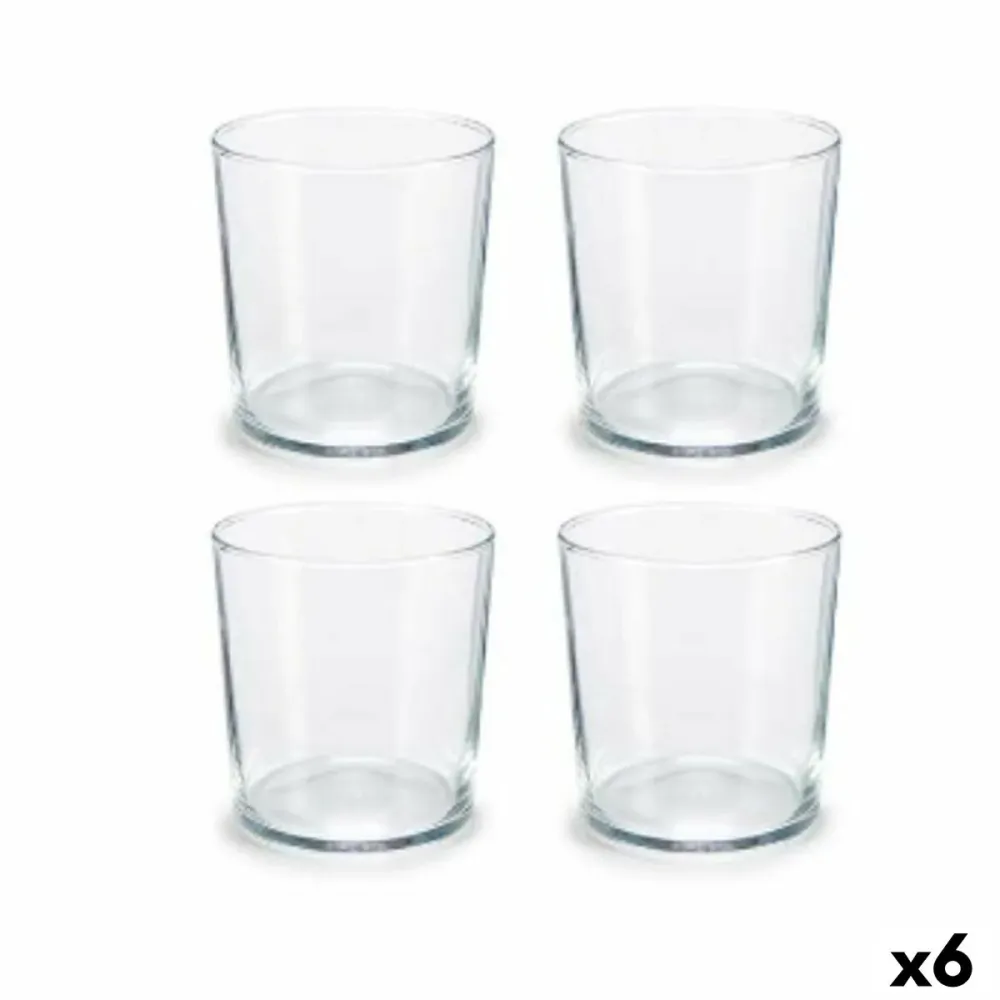 Set di Bicchieri Pasabahce Bistro Trasparente Vetro Cristallo 380 ml (6 Unità)