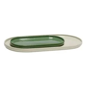Set di 2 piatti da portata ceramica verde Amare Hübsch - 29cm