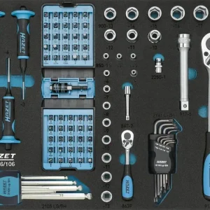 Set di utensili Hazet quadro cavo 63 mm quadro cavo 125 mm esagono completo 63 profilo di trazione esagono esterno numero...