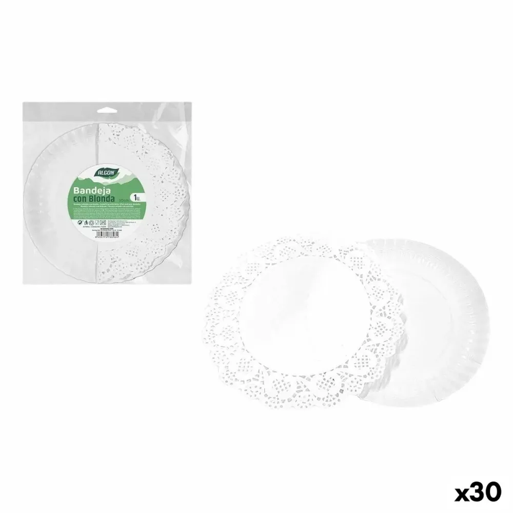 Vassoio per aperitivi Algon Rotondo 30 cm (30 Unità)