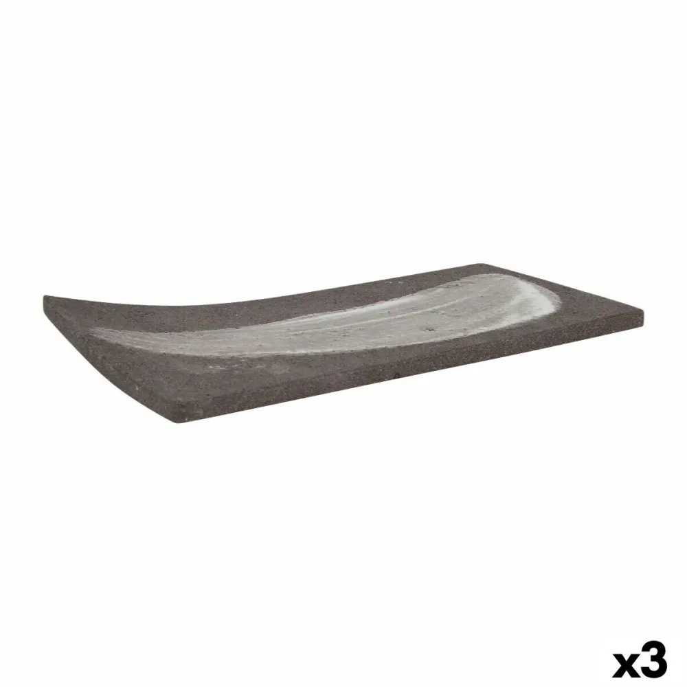 Vassoio per aperitivi Krakatoa Rettangolare 24 x 12 x 1 cm (3 Unità)