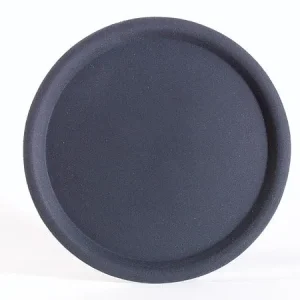 Vassoio da portata APS -HAPPY HOUR- Ø 43 cm altezza: 15 cm plastica rinforzata con fibra di vetro nero superficie antisciv...
