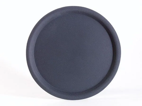 Vassoio da portata APS -HAPPY HOUR- Ø 43 cm altezza: 15 cm plastica rinforzata con fibra di vetro nero superficie antisciv...