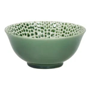 Zuppiera porcellana verde Lotus Pomax - 16cm