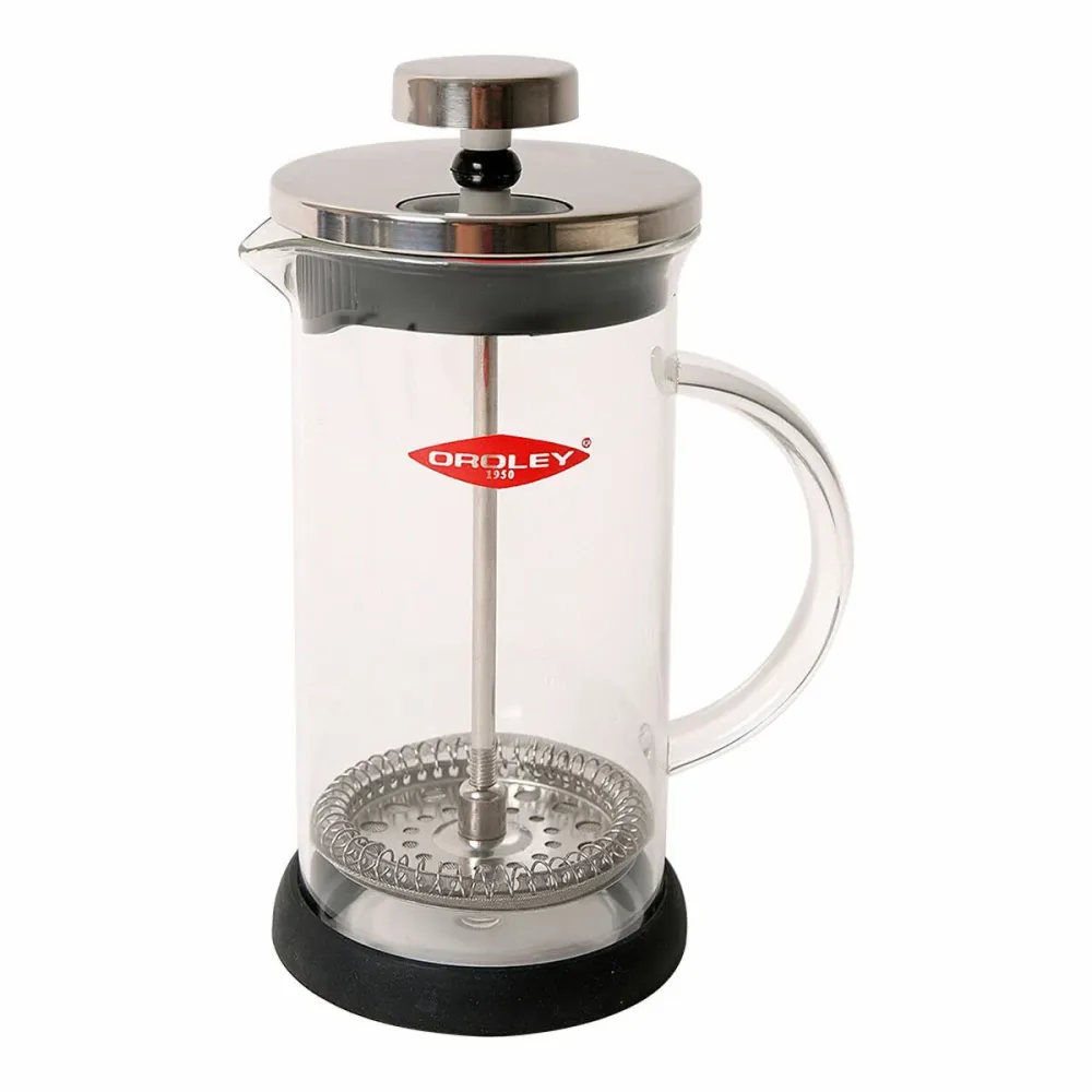 Caffettiera Stantuffo Oroley Spezia 3 Tazze Vetro Borosilicato Acciaio inossidabile 18/10 350 ml