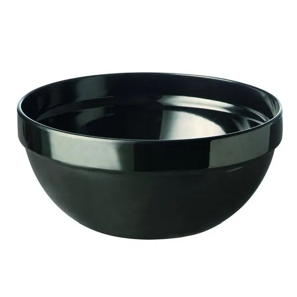 Ciotola APS "FRIENDLY" ciotola plastica riciclata (PET) Ø 20 cm altezza 9 cm 18 litri nero 79027