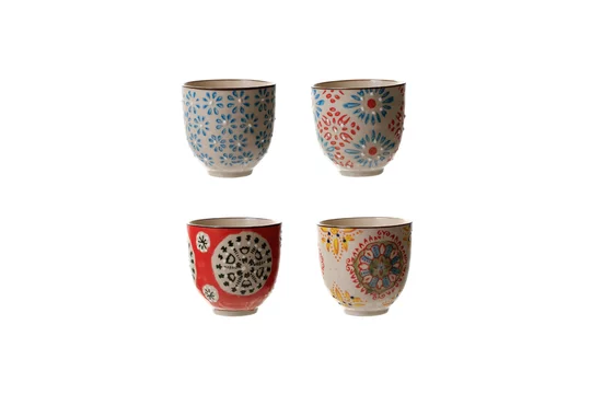 Serie di 4 Bohemian tazze per espresso Chehoma - 7cm