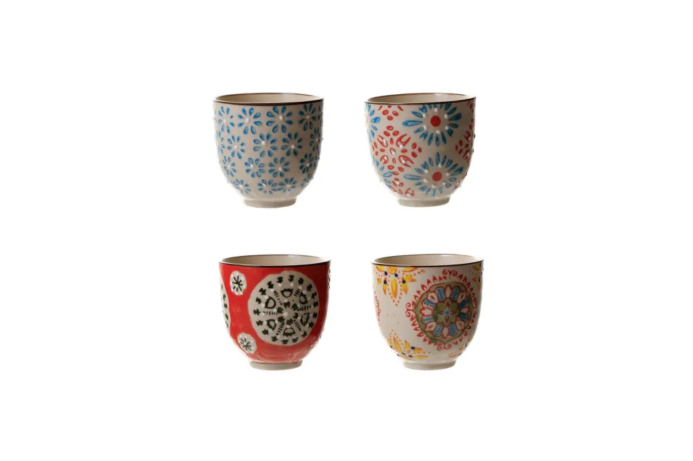 Serie di 4 Bohemian tazze per espresso Chehoma - 7cm