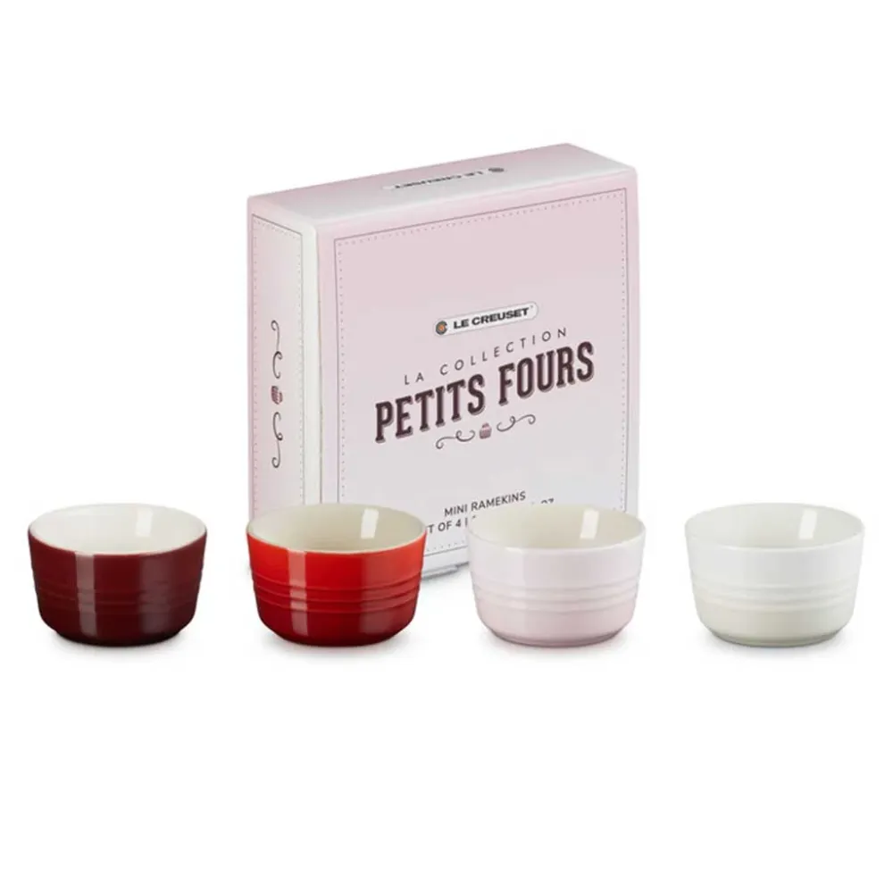 Set di 4 compatto ramequin Petit Fours Le Creuset