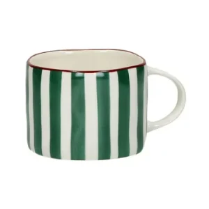 Tazza porcellana verde Mykonos Pomax - 12cm