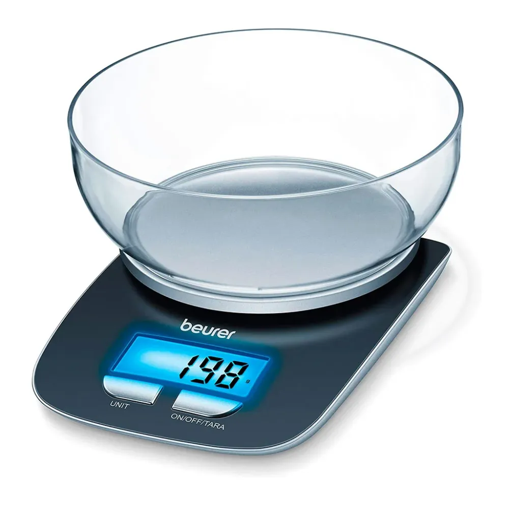 Bilancia da cucina 3kg con ciotola trasparente KS 25 Beurer