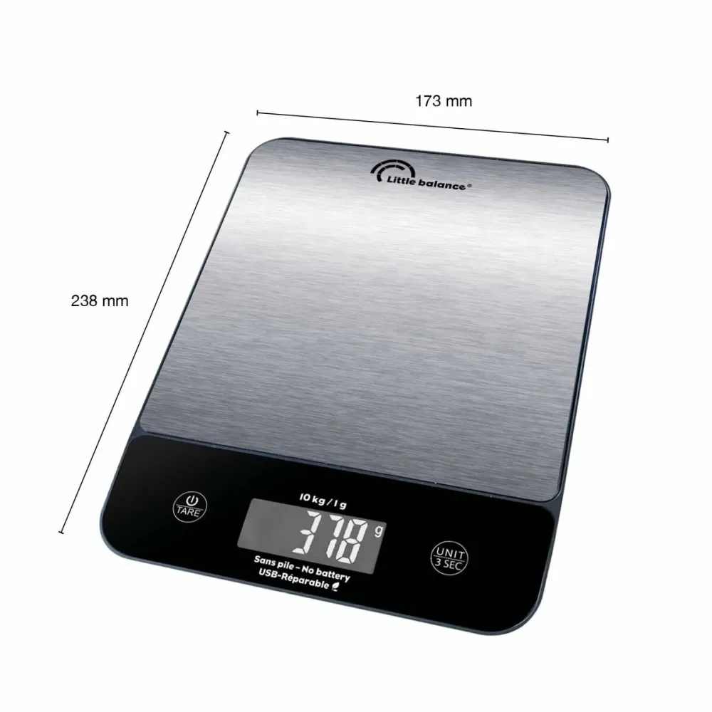 bilancia da cucina Little Balance 10 kg Argentato 23,8 x 17,3 cm