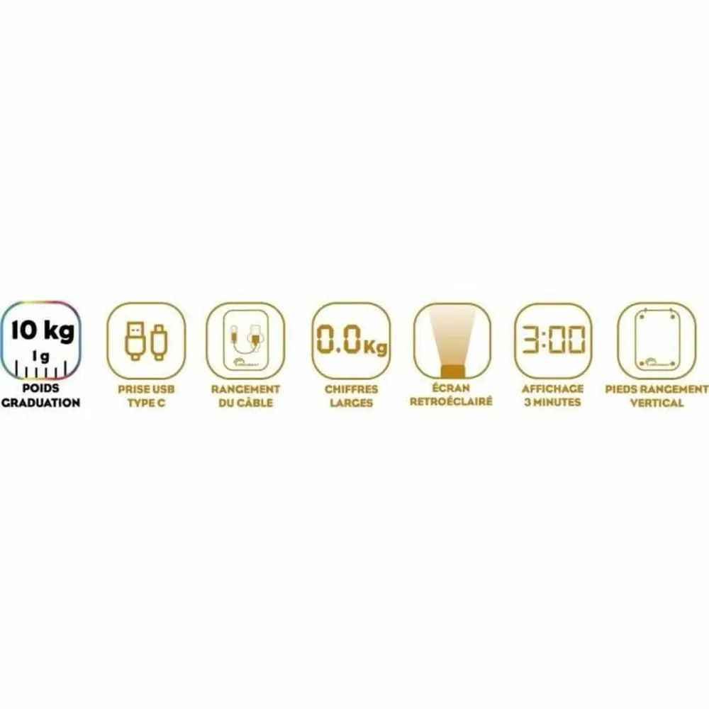 bilancia da cucina Little Balance 10 kg Argentato 23,8 x 17,3 cm