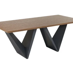 Dining Table 200 x 100 cm Dark Wood Nero notte SINTRA