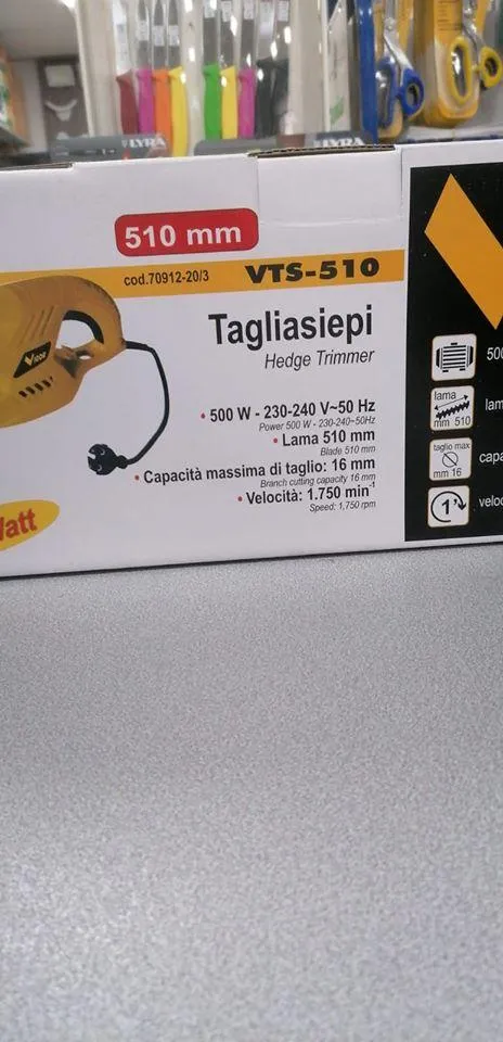 Vigor Tagliasiepi 500W lama51cm - VTS-510 Discount