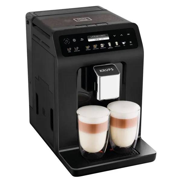 Macchina da caffè Krups doppio cappuccino Evidence Plus EA8948 nero metallizzato EA8948