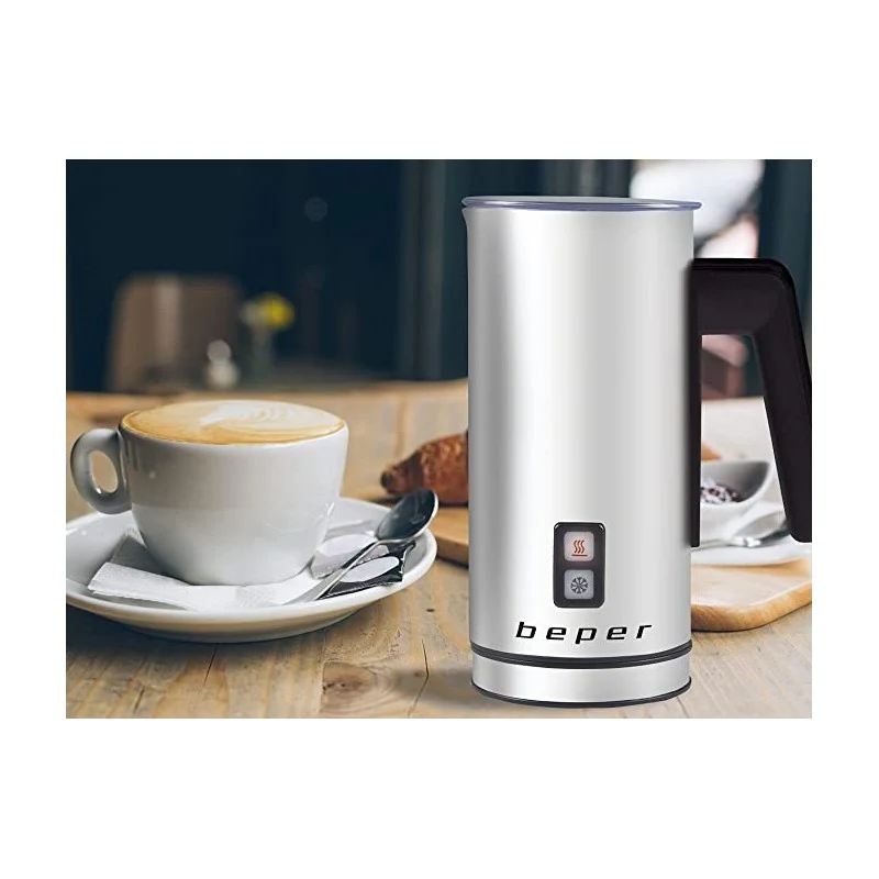 Montalatte Elettrico Beper 450ml - Schiuma Calda e Fredda 65°