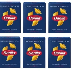 10 Pasta Barilla Conchiglie Rigate N. 93 - Pasta Italiana 500 g Pack