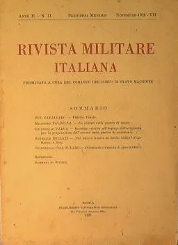 Rivista Militare Italiana. Anno I I n.11