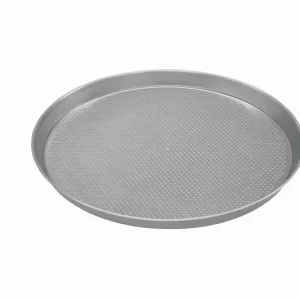 Professionale Teglia per pizza Schneider Ø superiore 520 mm Ø inferiore 500 mm altezza 25 mm perforazione 3 mm alluminio 9...