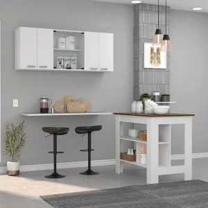Set Norfolk, 35.4/60 CM Al X 103/150 cm X 70/31.5 P cm, Bianco / Caramello