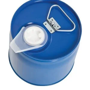 Contenitore combinato di sicurezza DENIOS acciaio con camera d'aria interna PE 6 litri blu 217-945