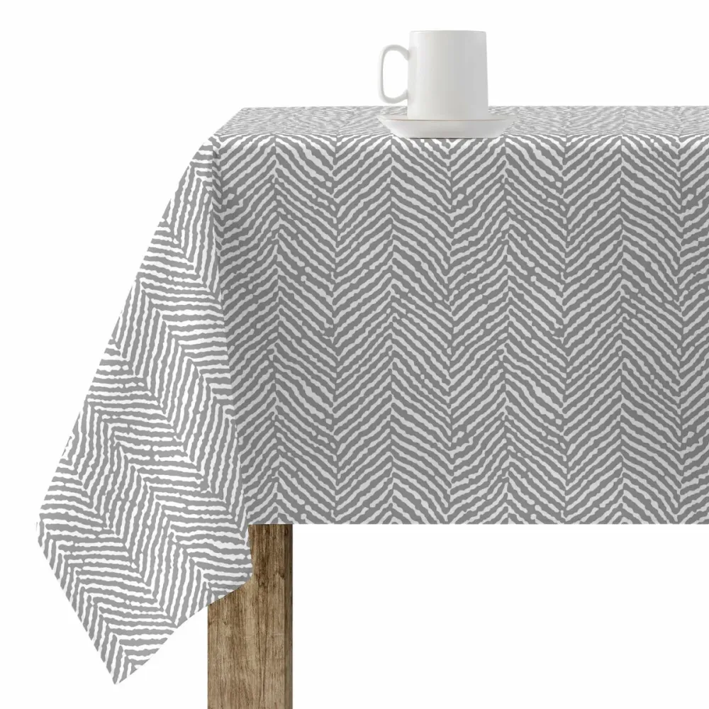 Tessuto Certificato OEKO-TEX Tovaglia antimacchia Belum Alejandria Grigio 300 x 140 cm