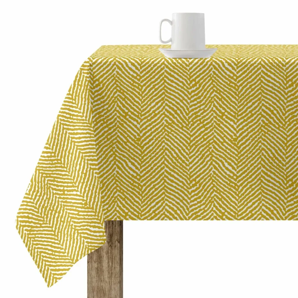 Tovaglia antimacchia Belum Alejandria Senape 250 x 150 cm con 4 Pezzi