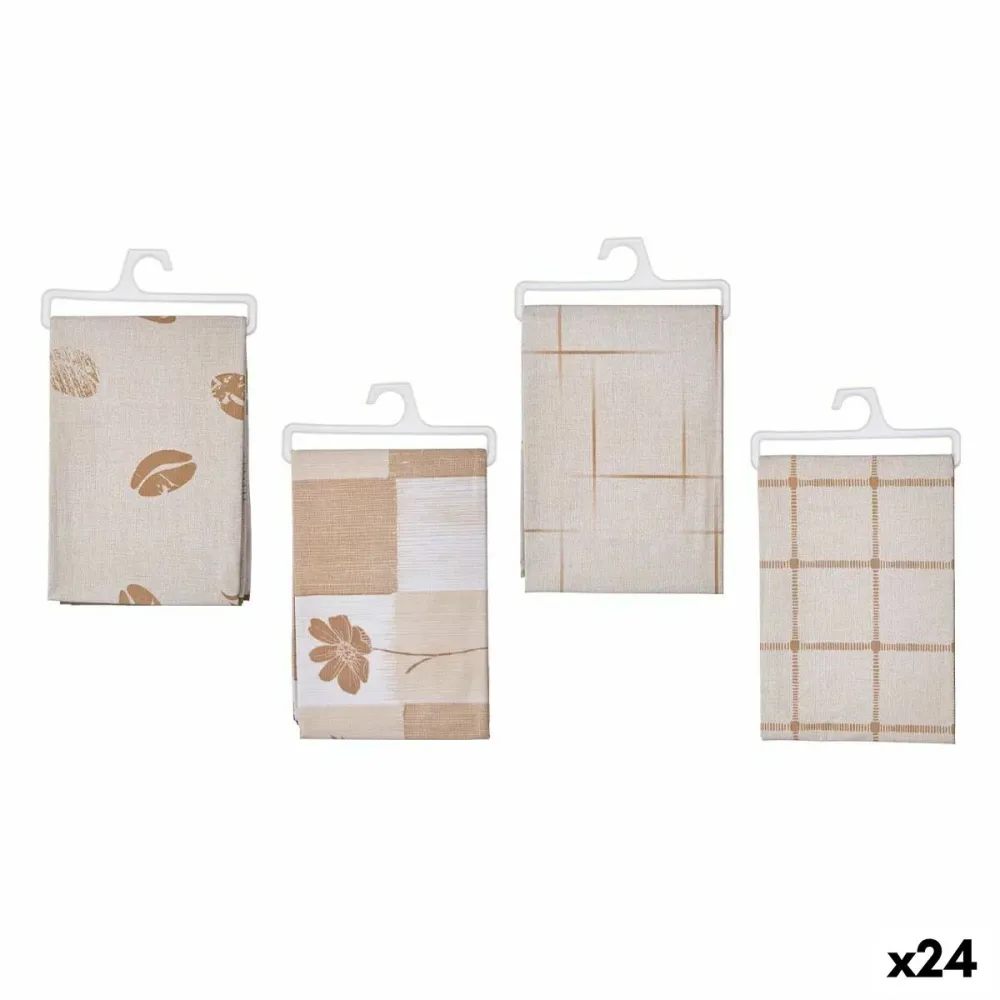 Tovaglia Rotonda Tovaglia Kinvara Marrone 140 x 240 cm (24 Unità)