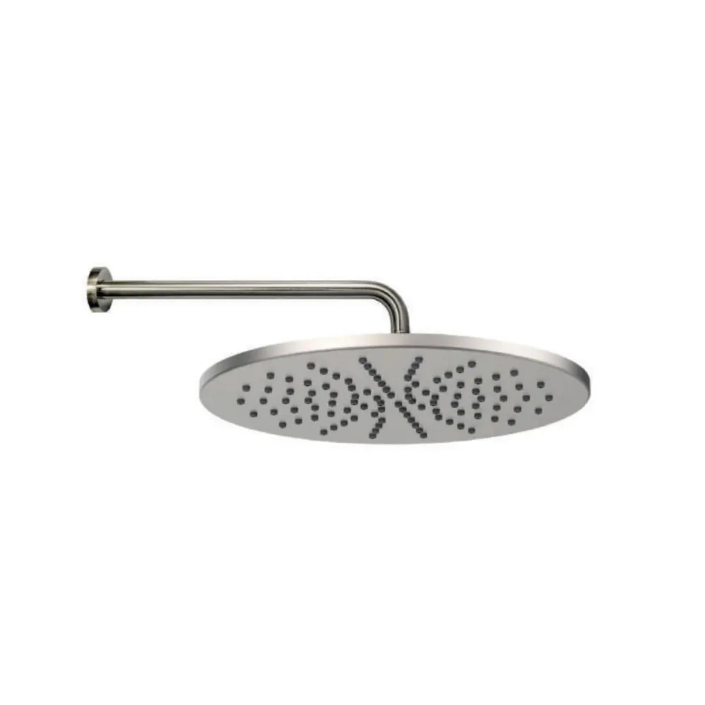 Copritavolo Protettivo Soffione tondo con braccio doccia Paffoni modello Master diametro 225 mm satinato