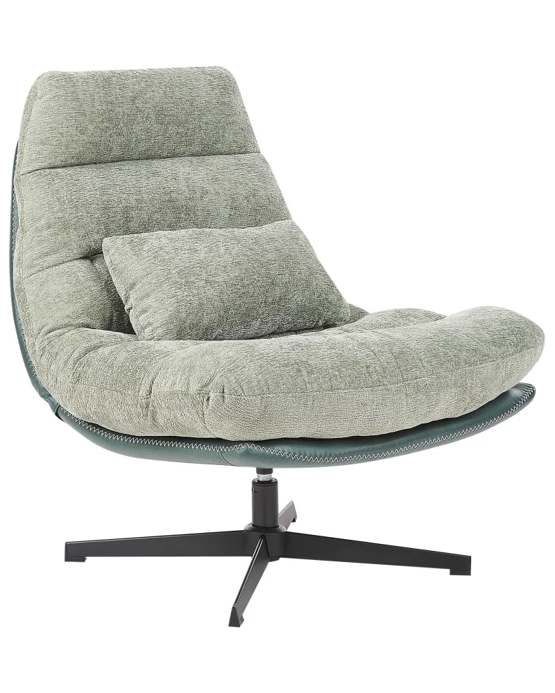 Tovaglia Rotonda Armchair TOVIK Footstool Fabric Light Green