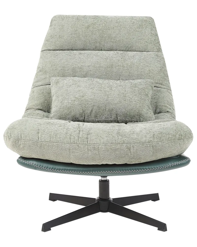 Tovaglia Rotonda Armchair TOVIK Footstool Fabric Light Green