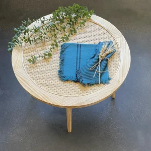 Tovaglioli di Lino Pack 4 tovaglioli cotone modello Kila Blue