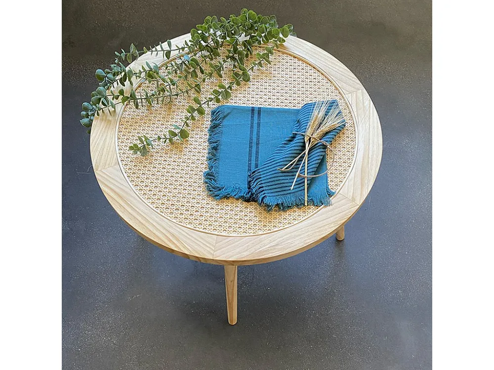Tovaglioli di Lino Pack 4 tovaglioli cotone modello Kila Blue