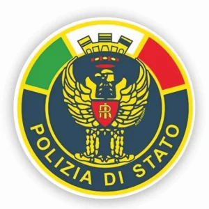 Adesivo Polizia di Stato per Vetro Parabrezza