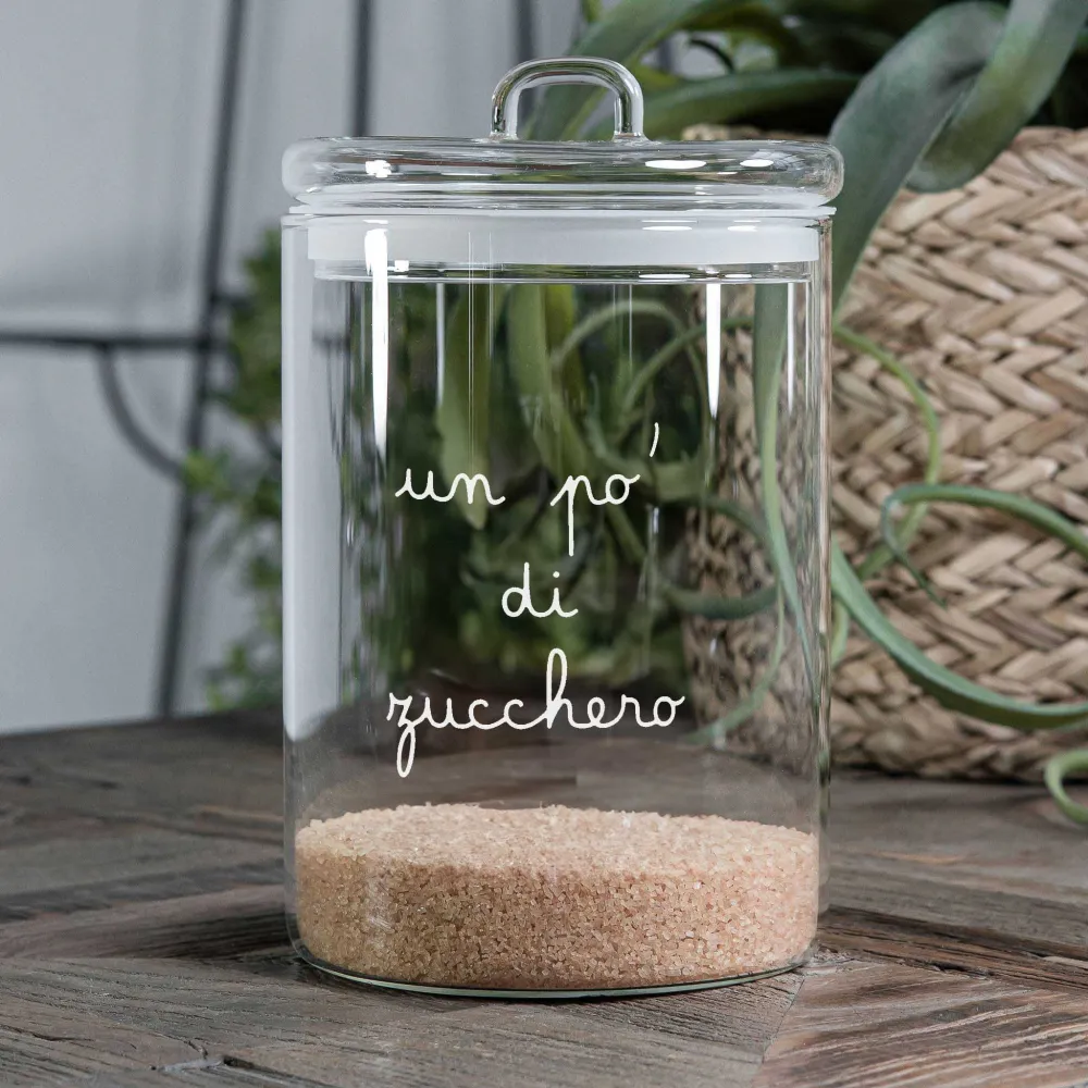 Barattolo vetro borosilicato UN PO' DI ZUCCHERO