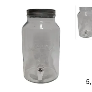 BARATTOLO VETRO C/RUBINETTO 5.5LT