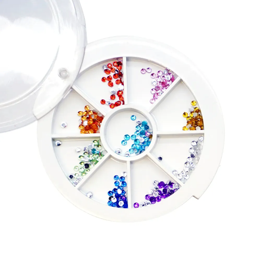 Gemme per unghie multicolori