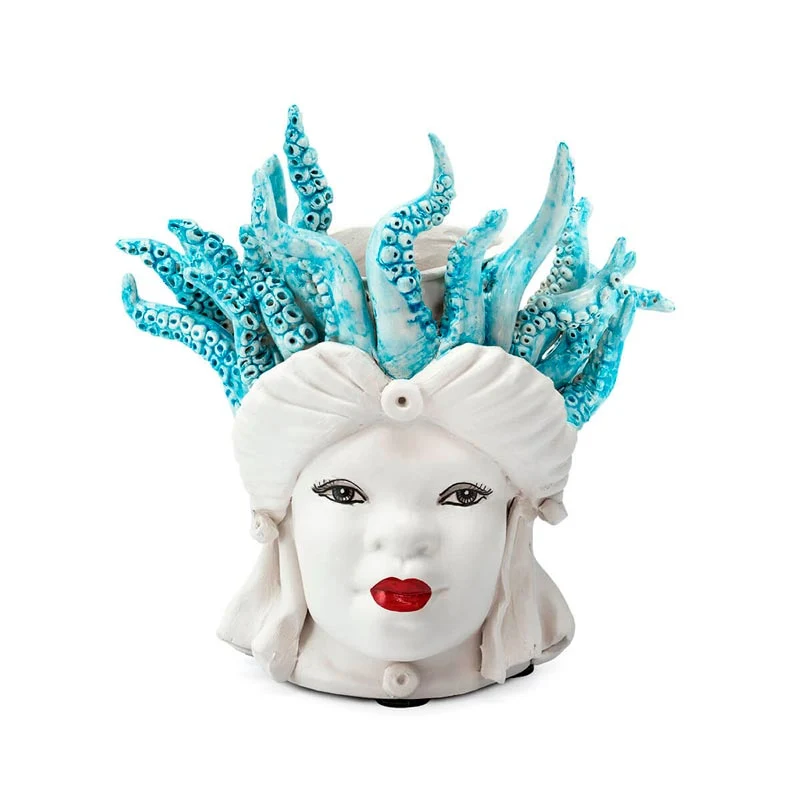 Verus Ceramiche Abhika Testa di Moro Lady Small Medusa 22 cm