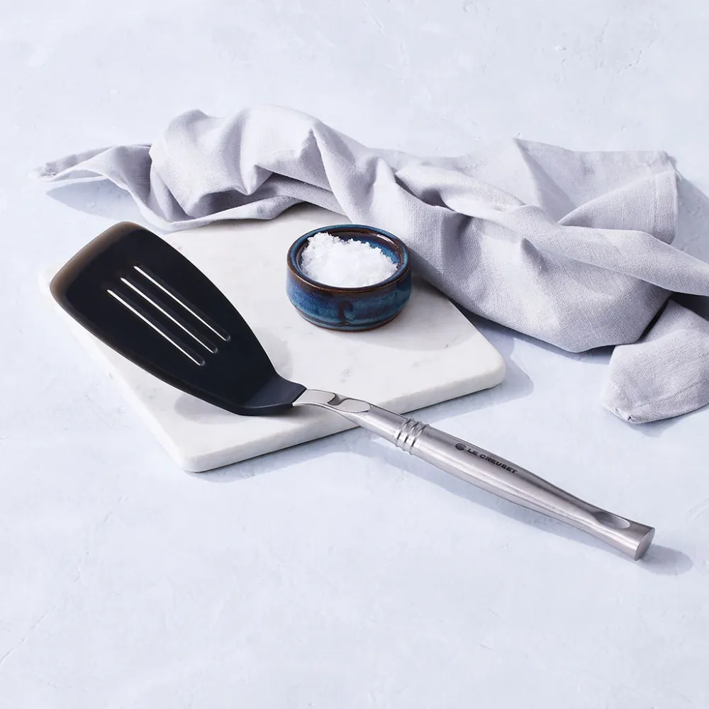 Spatola siliconico con manico acciaio inox Le Creuset