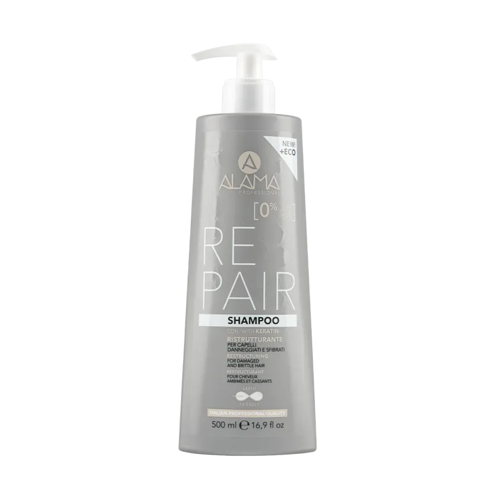 Alama Professional Shampoo Ristrutturante Con Keratina Per Capelli danneggiati 500ml