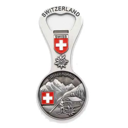 Apribottiglie magnetico "Coin" Svizzera