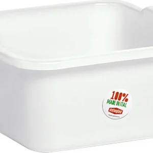 BACINELLA QUADRA 30 x 30 cm - 7 lt neutro Stefanplast