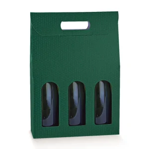 3 bottiglie f.to 270x90x385mm spot verde