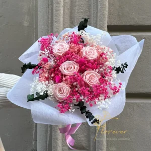 Bouquet di Fiori Stabilizzati Rosa