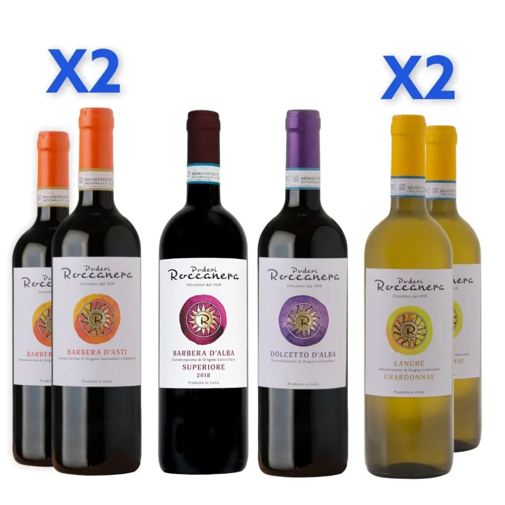 Box misto 6 bottiglie Poderi Roccanera